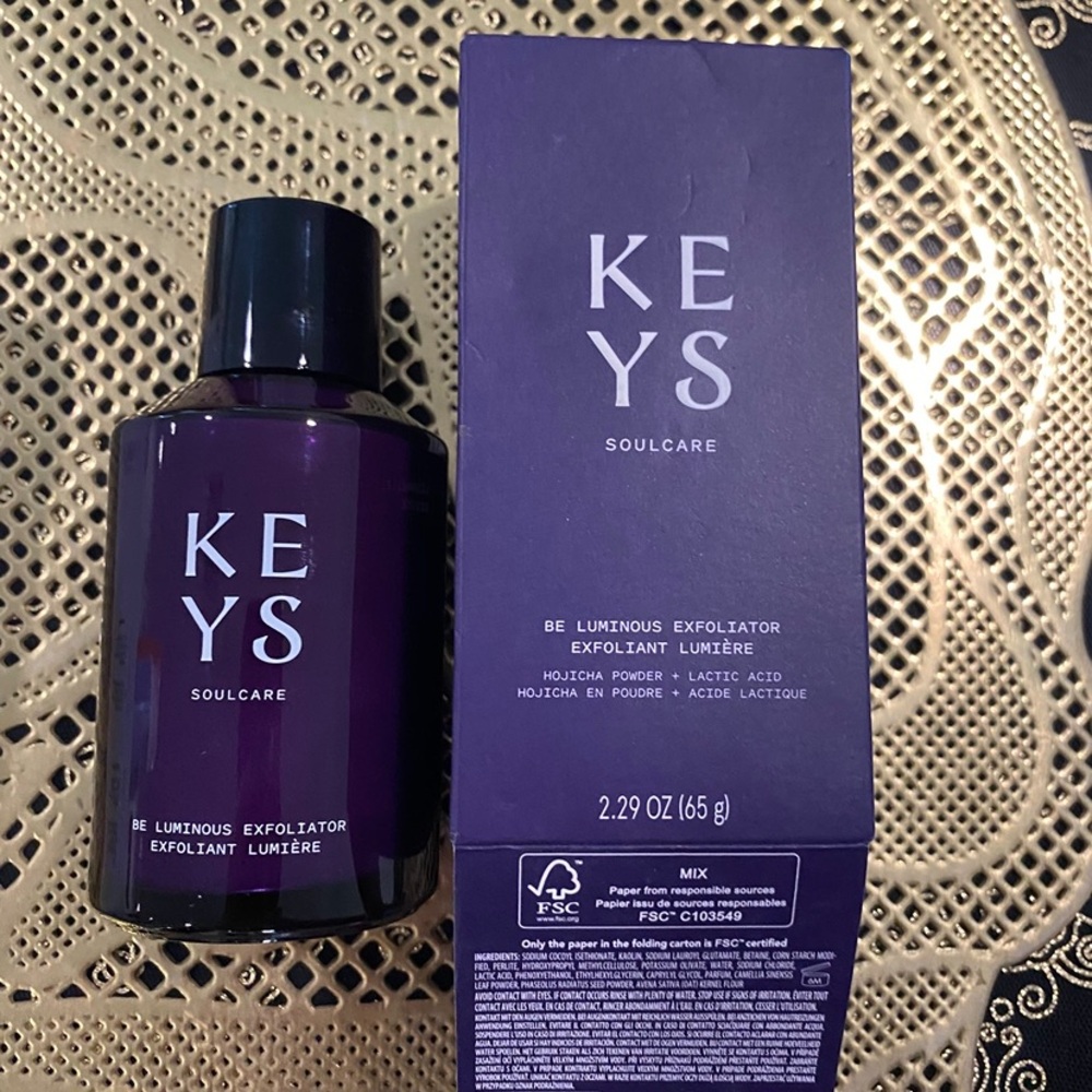 Keys Soulcare Be Luminous Exfoliator new in box